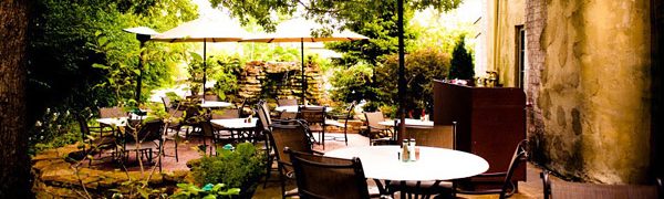 Dine at our beautifully landscaped outdoor patio